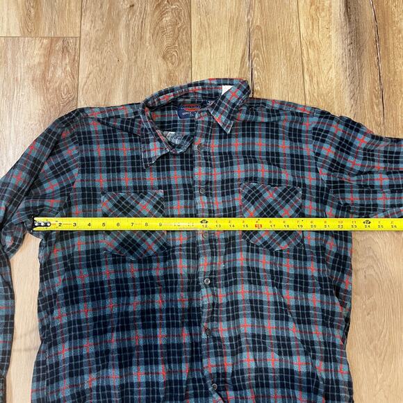 DICKIES Men's Plaid Button Up Shirt Size XL - Picture 4 of 6